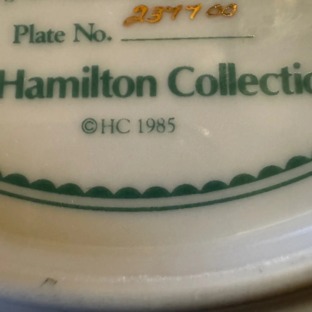 The Hamilton Collection In Disgrace vintage collectible plate